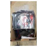 BOX OF TRAXXAS PARTS, REMOTE CONTROLS, MISC