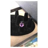 14K YG RING W/ SEMI PREC STONE 5.25G TW