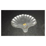 PEWTER SHELL TRAY, MADE IN PENNSYLVANIA