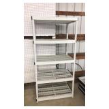 5 TIER 6FT PLASTIC SHELF