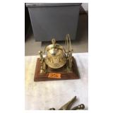 BRASS MOUNTED SHIP BELL, DESK DECOR