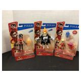 3 New Pixar The Incredibles Figures