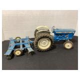 Diecast Ford 4000 Tractor & Disc