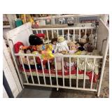 Doll Crib & Dolls, need cleaning