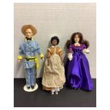 3 Gone With the Wind World Dolls