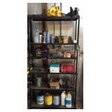 Garage Metal Shelf & Contents