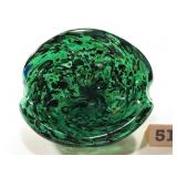 MCM Murano Green Glass Bowl Tutti Frutti