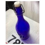 Colbalt Blue tall bottle w/ stopper