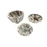 Three Pieces Orrefors Crystal