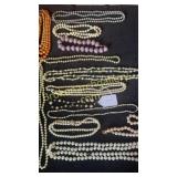 Pearl necklaces assorted