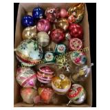 Large Lot Blown Glass Ornaments