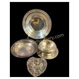 Four Sterling Silver Dishes