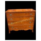 Cherry Chippendale Inlaid Chest