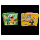 Vintage Sesame Street and Peanuts Metal Lunchboxes