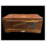 Folk Art Primitive Cedar Chest