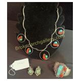 Southwest Turquoise & coral pieces