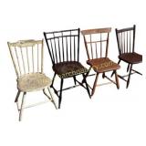 4 Assorted Windsor Side Chairs