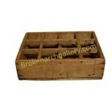 Vintage wooden bottle crate