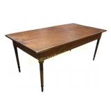 Walnut 2 Board Top Farm Table