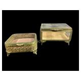 Two French Ormulu Jewelry Caskets