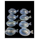 Vintage LE Smith Glass Fish Dishes