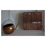 Copper Clock & Copper Kettle