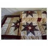 Star Pattern Quilt and Shams