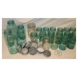 Canning Jars: Blue and Clear Ball, Foster, Atlas,