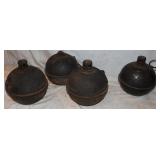 4 Vintage Toledo Torch Smudge Pots