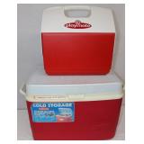 2 Coolers: Igloo Playmate 14.5x10x14 &