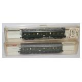 2) Fleischmann N Scale Passenger Cars: