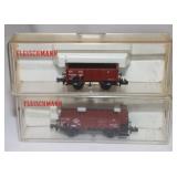 2) Fleischmann Freight Car 8812 & 8827