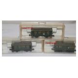 3) Fleischmann N Scale Train Cars: