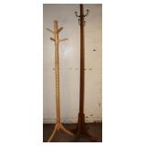 2 Coat Racks 71.5"T & 79"T