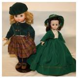 2 Alexander Dolls: "Scarlet" is Missing a Shoe