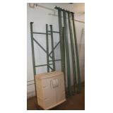 Metal Racking w/ Plastic storage;