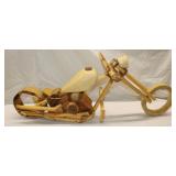 Wooden Motorcycle 37"x14"Tall