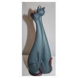 13" Tall Ceramic Hugging Cats Statue