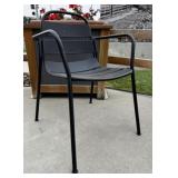 (Qty 4) Black Metal Patio Chairs