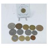 French Coins - Various Currency