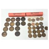(13) 1859 - 1917 Canadian 1 Cent Coins (Large) &