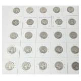 (25) 1945 - 1954 Silver Quarters