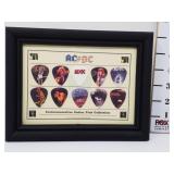 AC/DC Commemorative Guitar Pick Collection-Framed