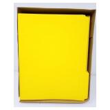 Box of Yellow Reinforced File Folders-Letter Size