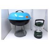 Small Charcoal Grill % Rayovac Lantern