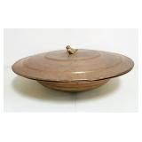 30" Copper Covered Bowl w/Bird Finial