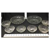 Clear Bubble Glass Bowls Berry Bowl Set