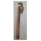 Ridged pipe wrench, 24 inches