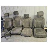 4 car seats, two front and two back