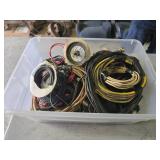 Tote of miscellaneous wire, co-ex cable